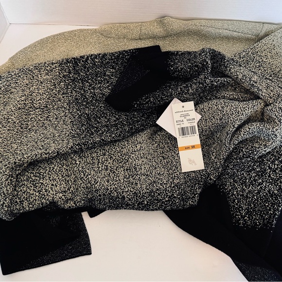 Alfred Dunner Woman Shimmer Ombre Gold Black 1 Pc Mock Sweater Set Size 3X NWT - Picture 9 of 16